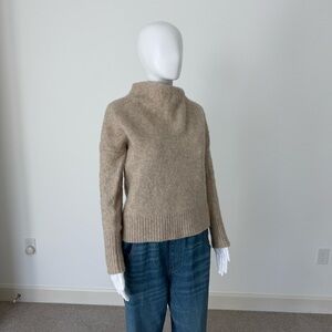 Banana Republic Wool Taupe Cowl Neck Sweater